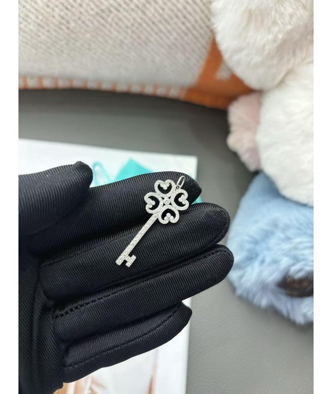 TIFFANY&CO Серебрянный кулон из белого золота, фото 6
