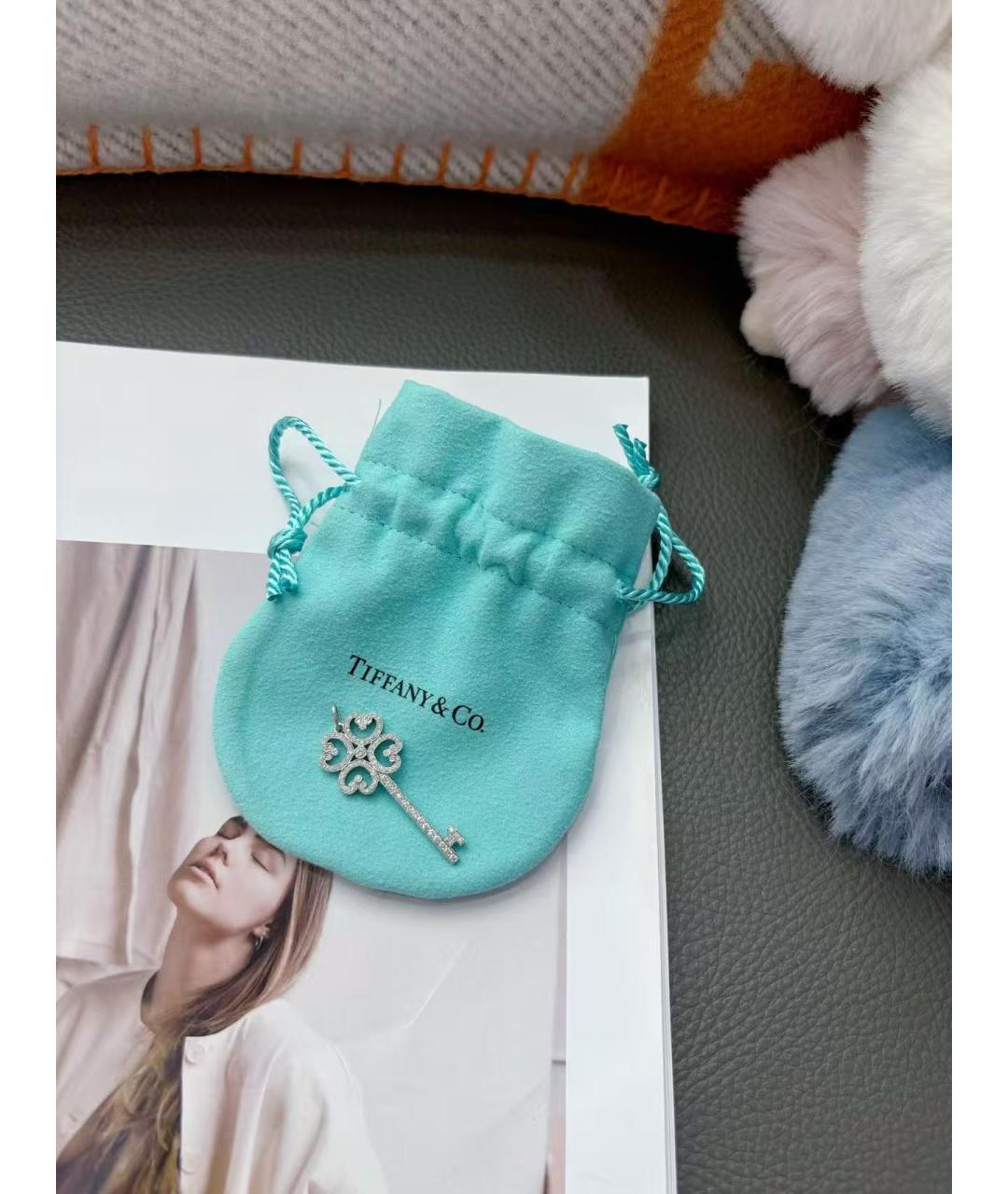 TIFFANY&CO Серебрянный кулон из белого золота, фото 3