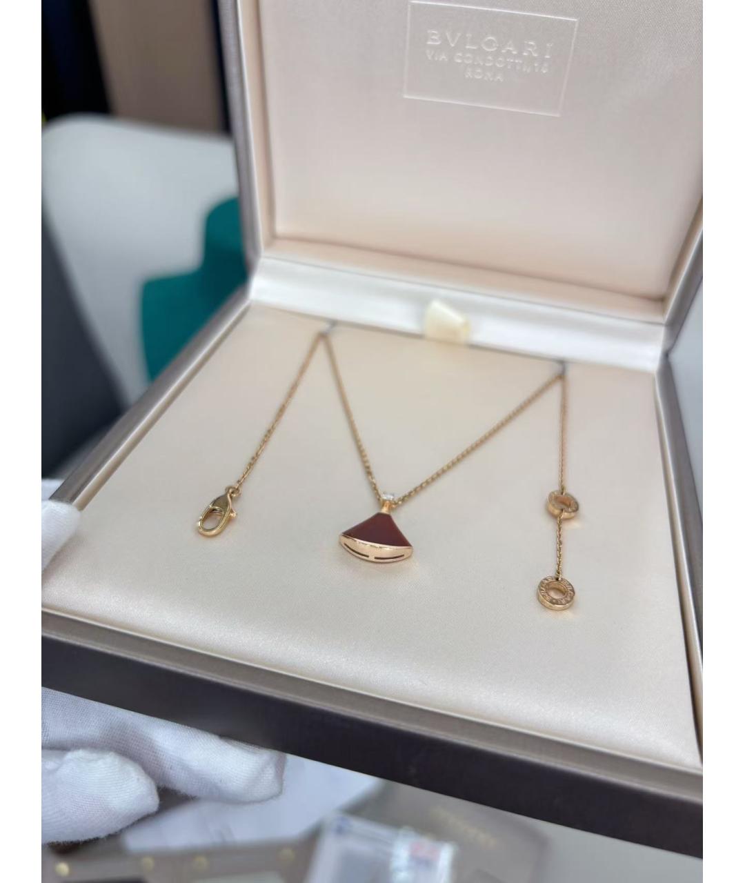 BVLGARI Золотое колье из розового золота, фото 5