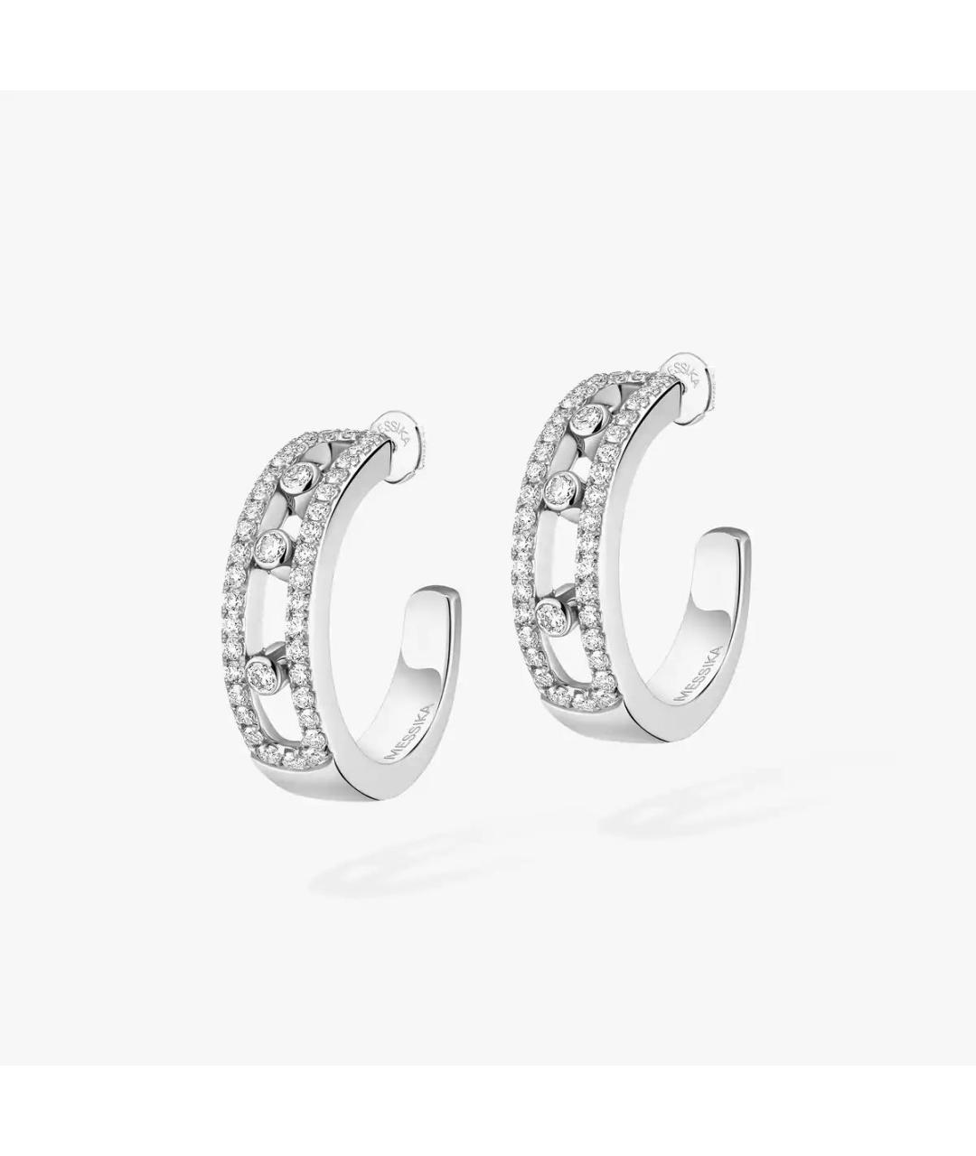 MESSIKA Серебряные серьги из белого золота, фото 6