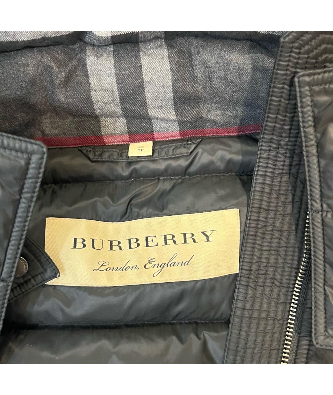 BURBERRY Черный пуховик, фото 3