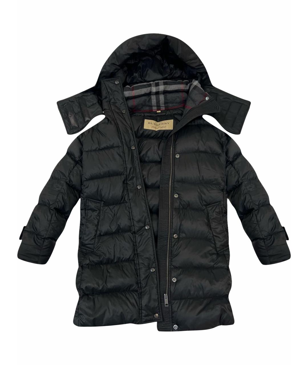 BURBERRY Черный пуховик, фото 1