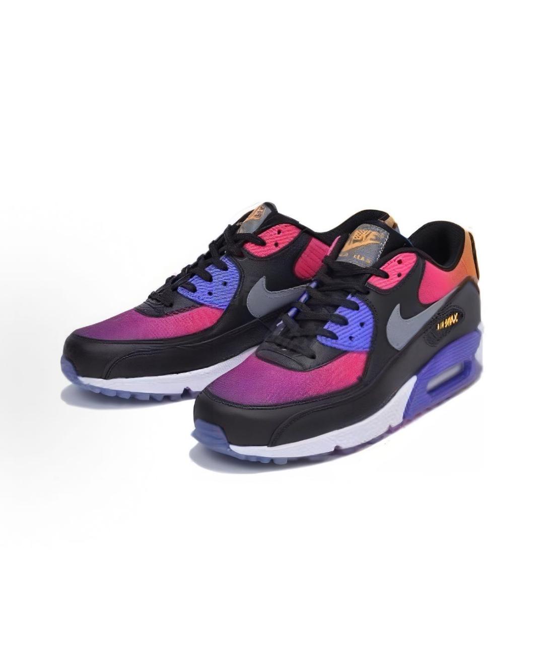 NIKE Мульти кожаные низкие кроссовки / кеды, фото 2