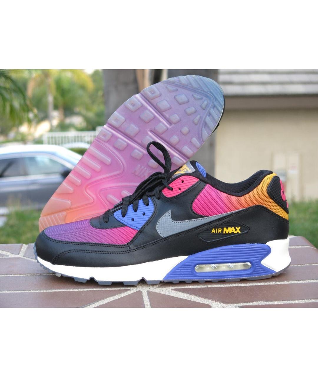 NIKE Мульти кожаные низкие кроссовки / кеды, фото 5