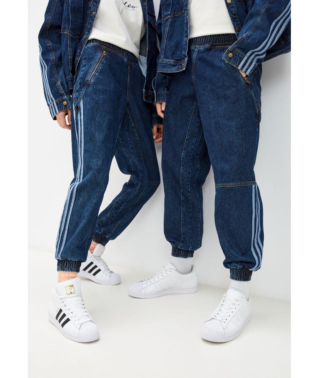ADIDAS Темно-синий деним костюм с брюками, фото 6