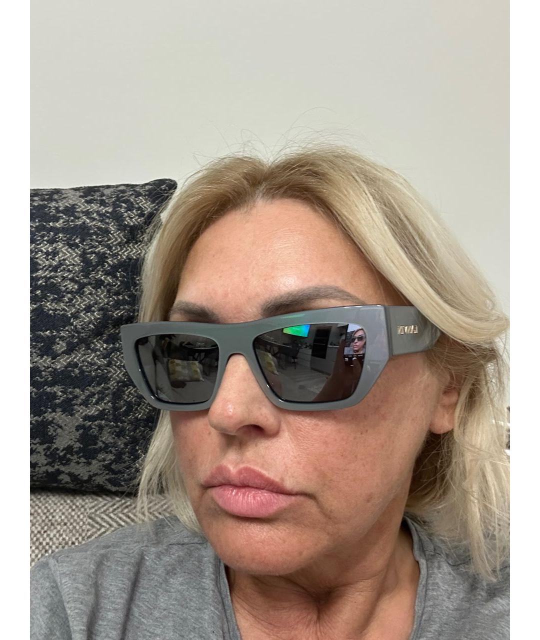 LANVIN Серые пластиковые солнцезащитные очки, фото 6