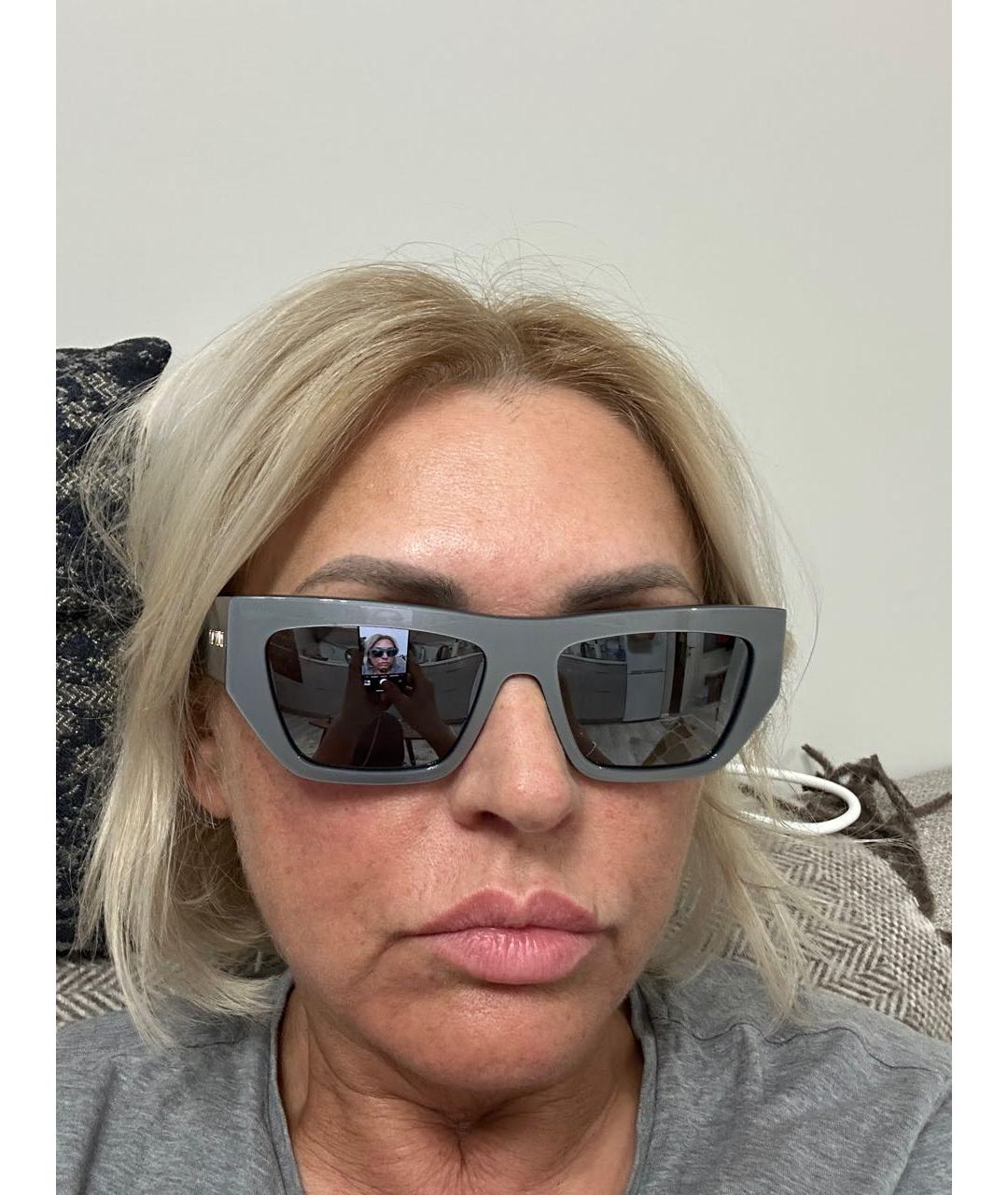 LANVIN Серые пластиковые солнцезащитные очки, фото 3