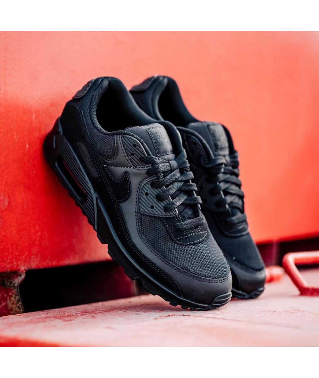 NIKE Черные замшевые низкие кроссовки / кеды, фото 5
