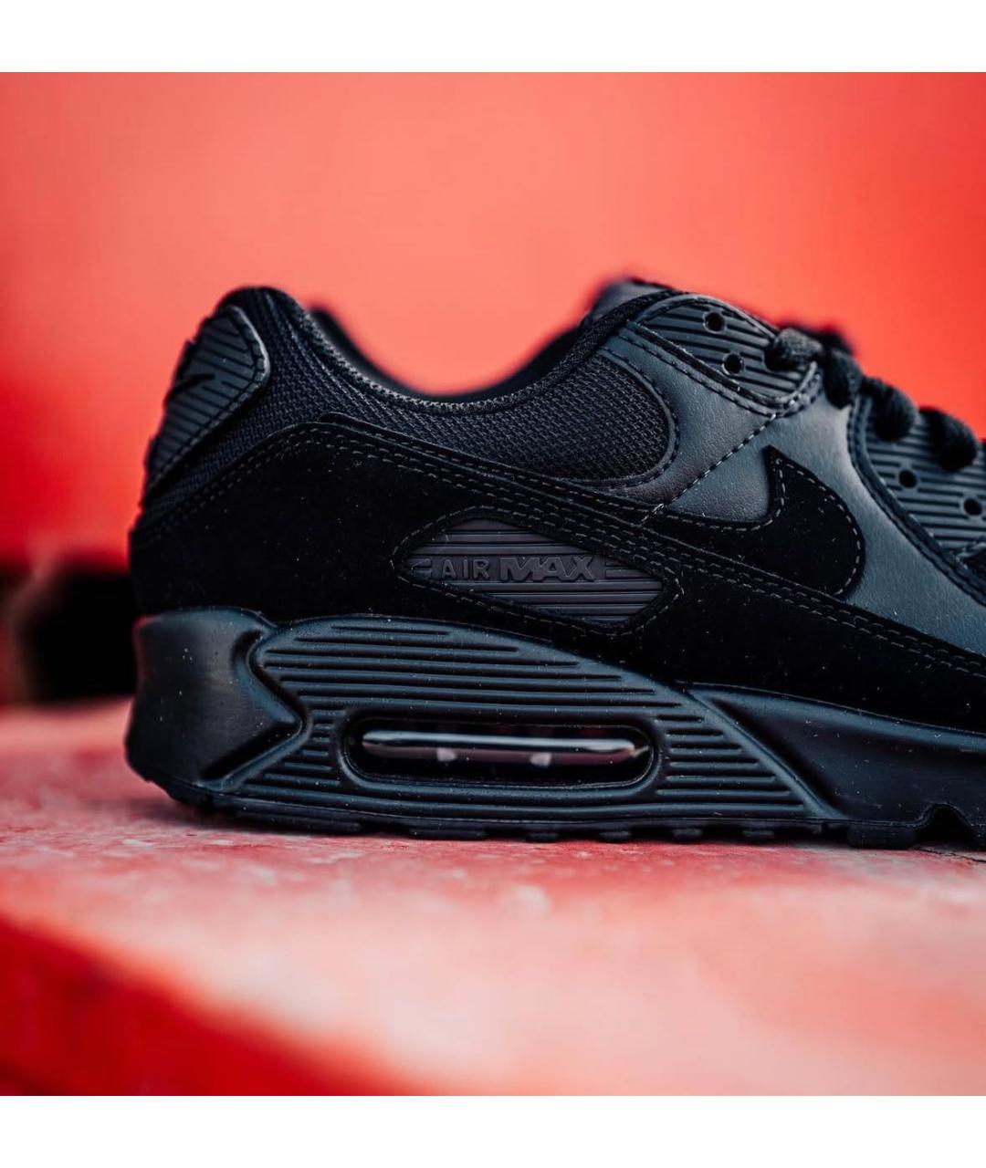 NIKE Черные замшевые низкие кроссовки / кеды, фото 7