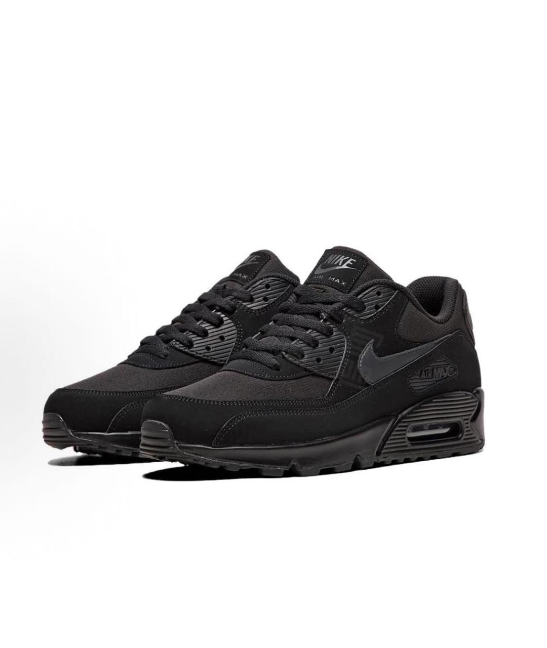 NIKE Черные замшевые низкие кроссовки / кеды, фото 2