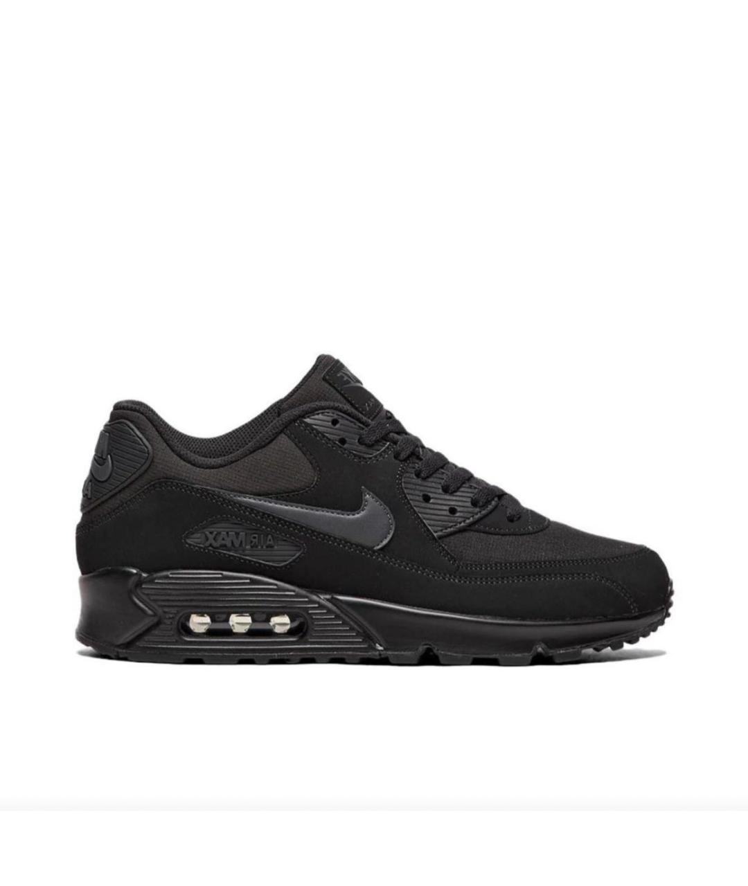 NIKE Черные замшевые низкие кроссовки / кеды, фото 1
