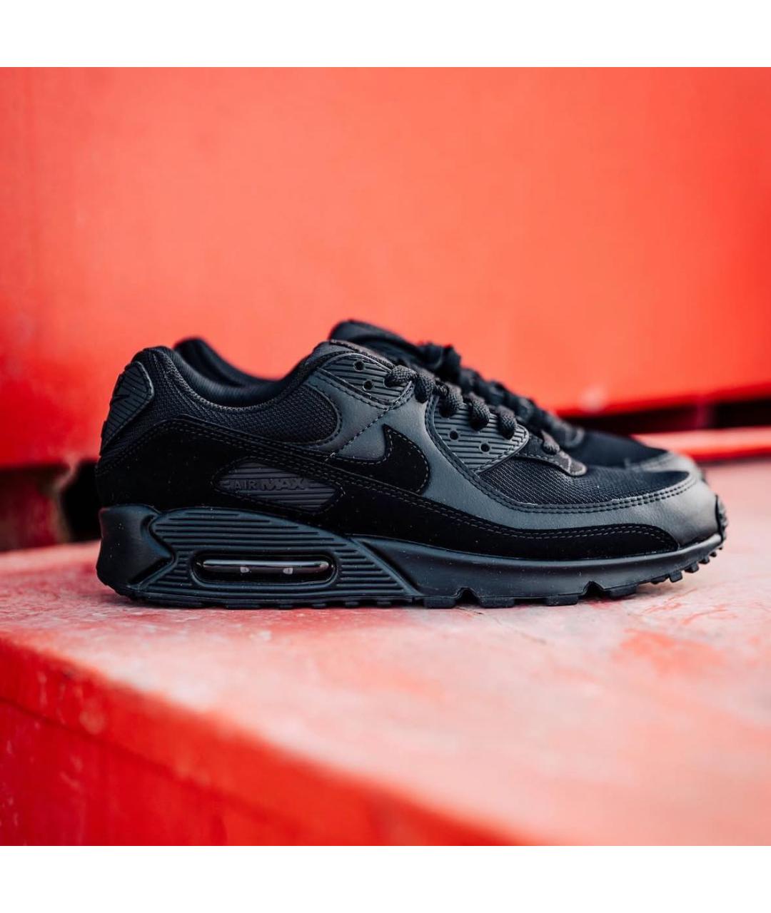 NIKE Черные замшевые низкие кроссовки / кеды, фото 6
