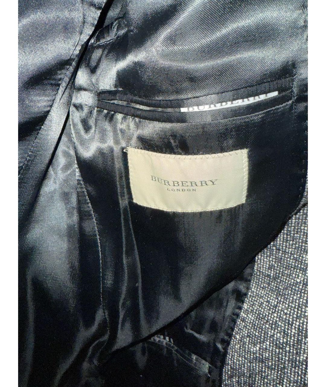 BURBERRY Черный шерстяной пиджак, фото 4
