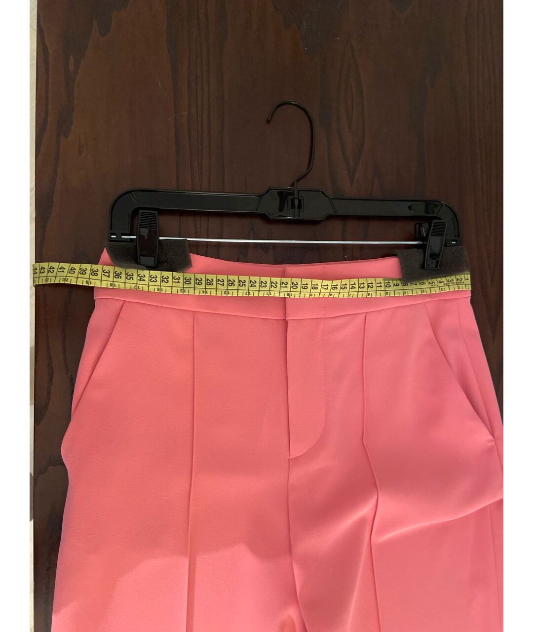 ALICE+OLIVIA Розовые полиэстеровые прямые брюки, фото 4