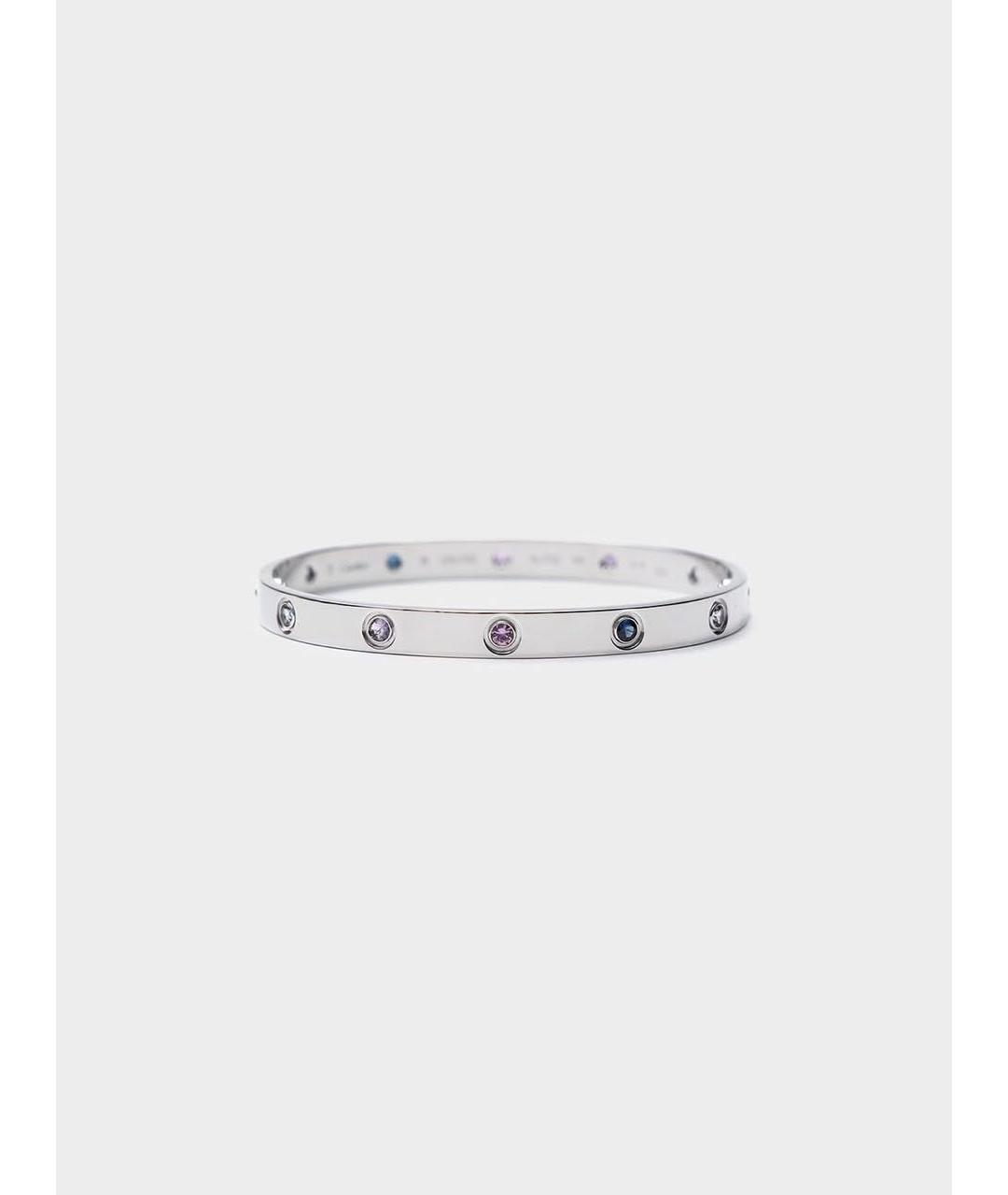 CARTIER Серебрянный браслет из белого золота, фото 2