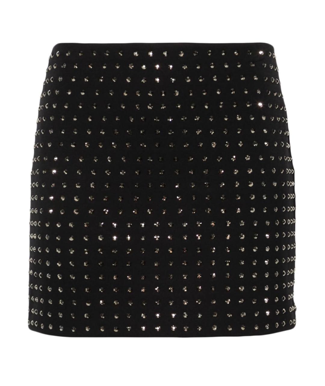 SPORTMAX Черная юбка мини, фото 1