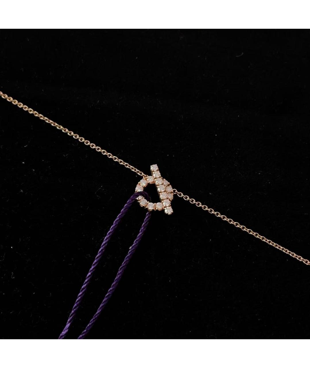 HERMES Золотое колье из розового золота, фото 2