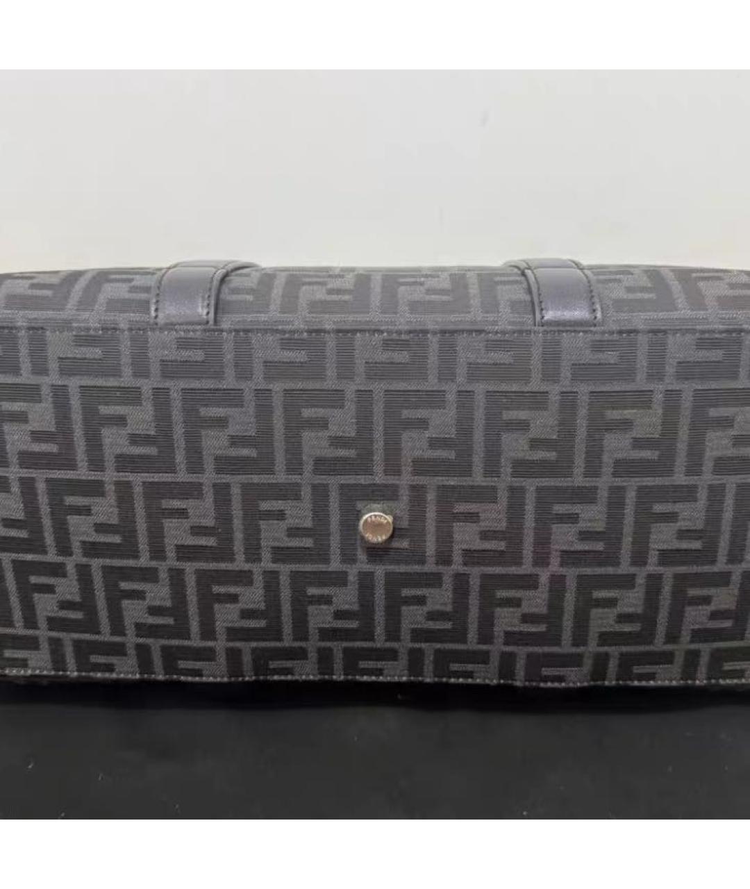 FENDI Черная кожаная сумка через плечо, фото 5