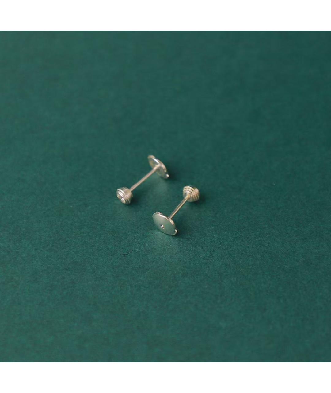 BVLGARI Серебряные серьги из белого золота, фото 3
