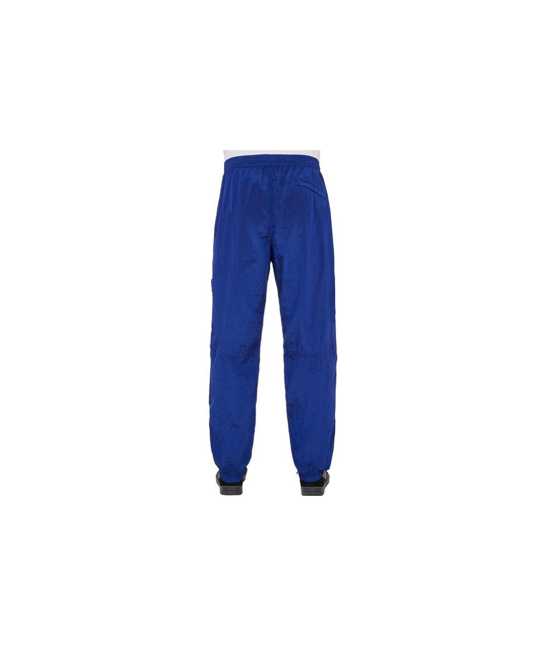 STONE ISLAND Синие повседневные брюки, фото 2