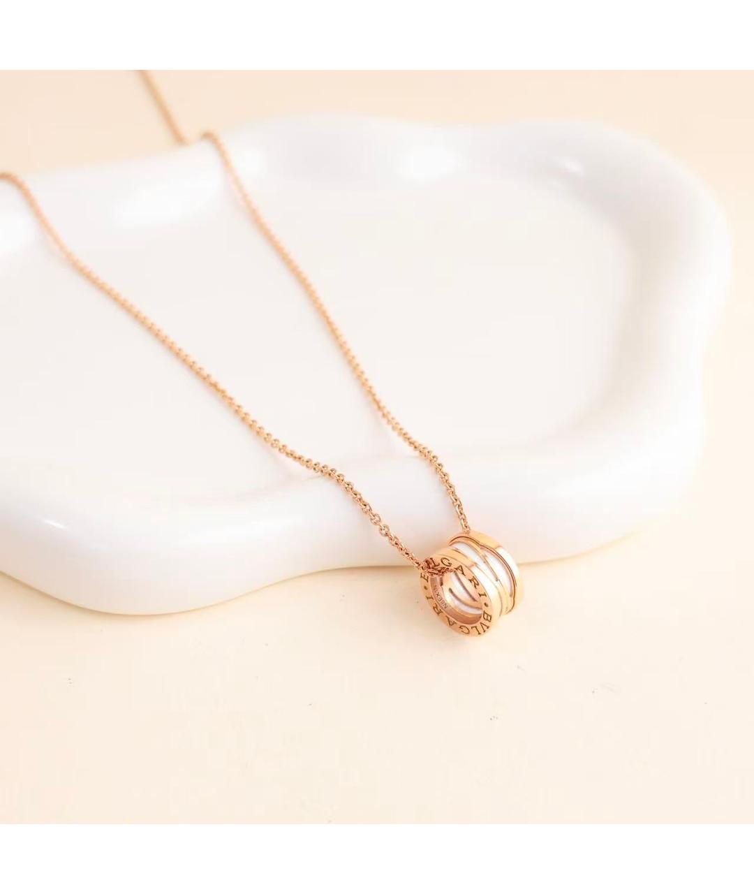 BVLGARI Золотое колье из розового золота, фото 5