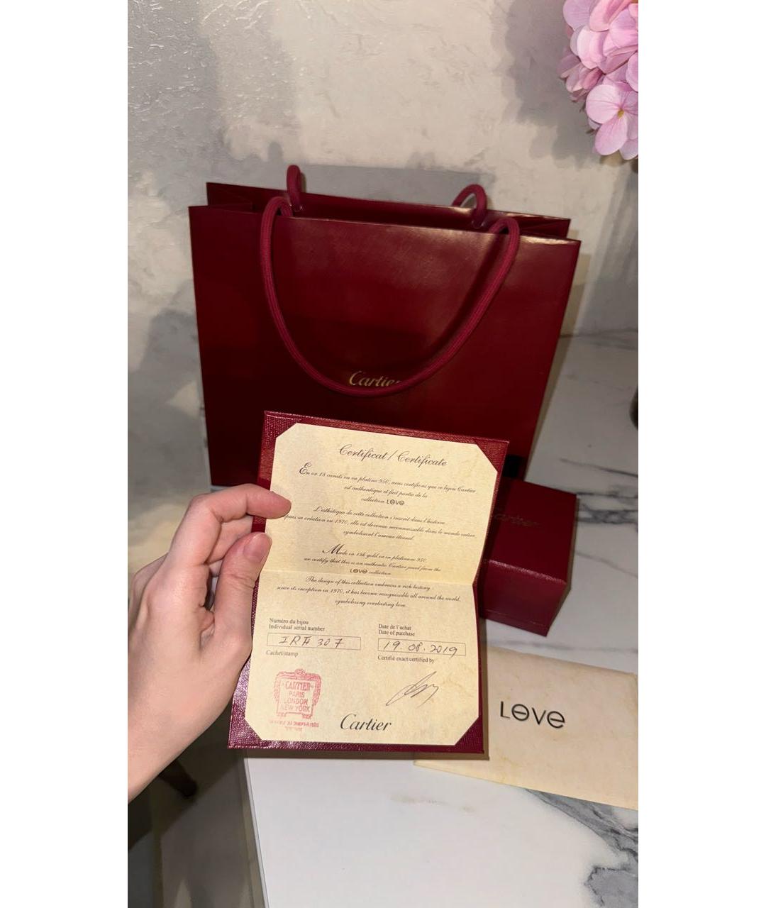 CARTIER Серебряное кольцо из белого золота, фото 2