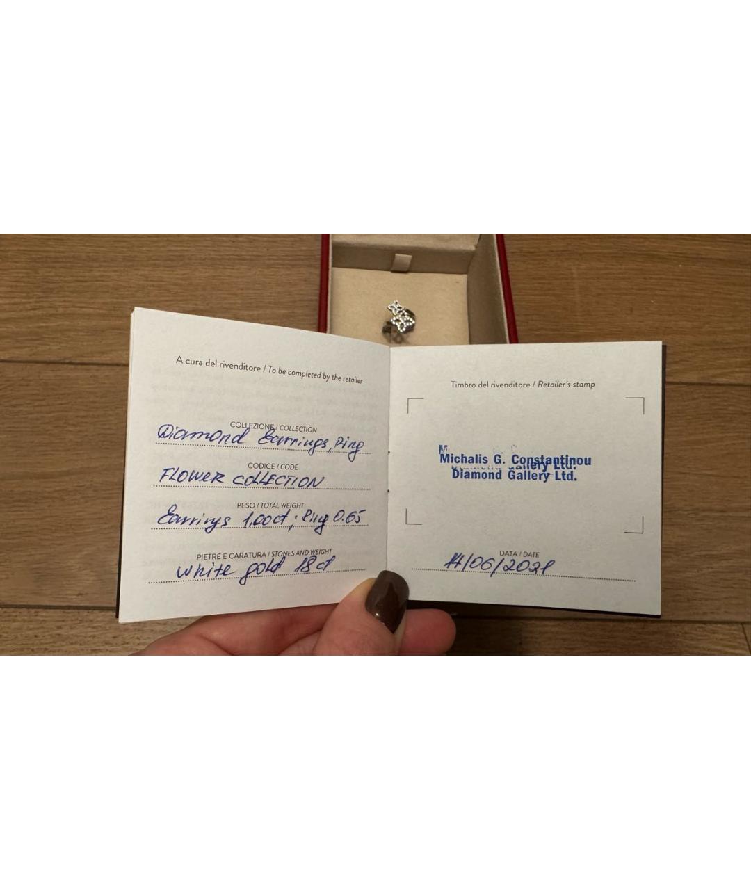 ROBERTO COIN Серебряное кольцо из белого золота, фото 6