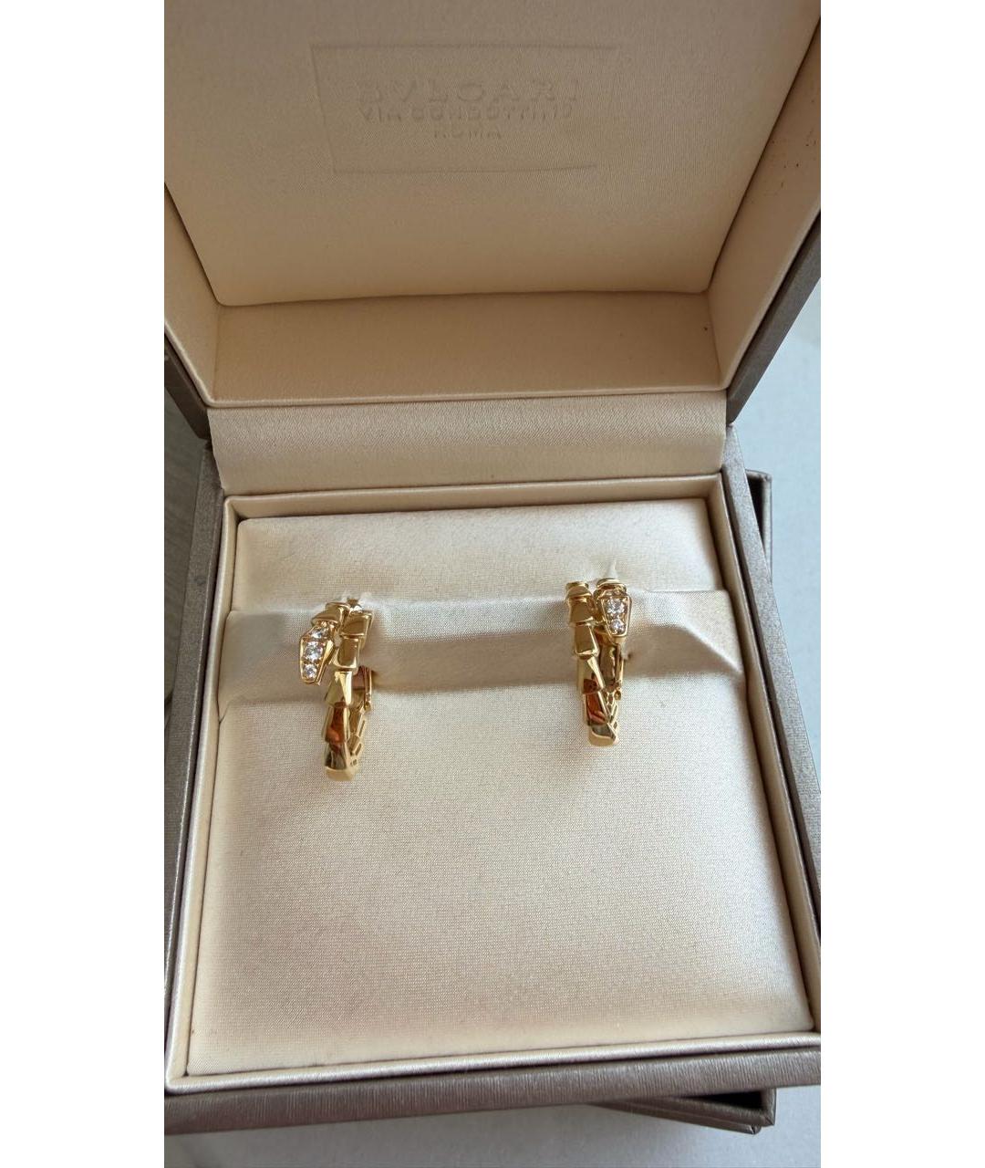 BVLGARI Золотые серьги из желтого золота, фото 7