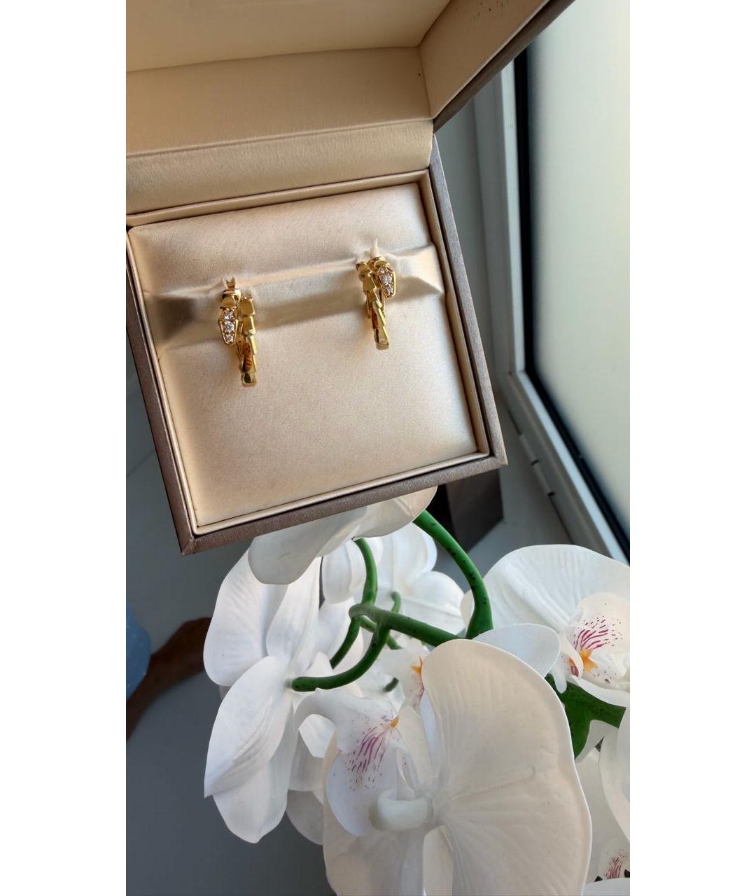 BVLGARI Золотые серьги из желтого золота, фото 3