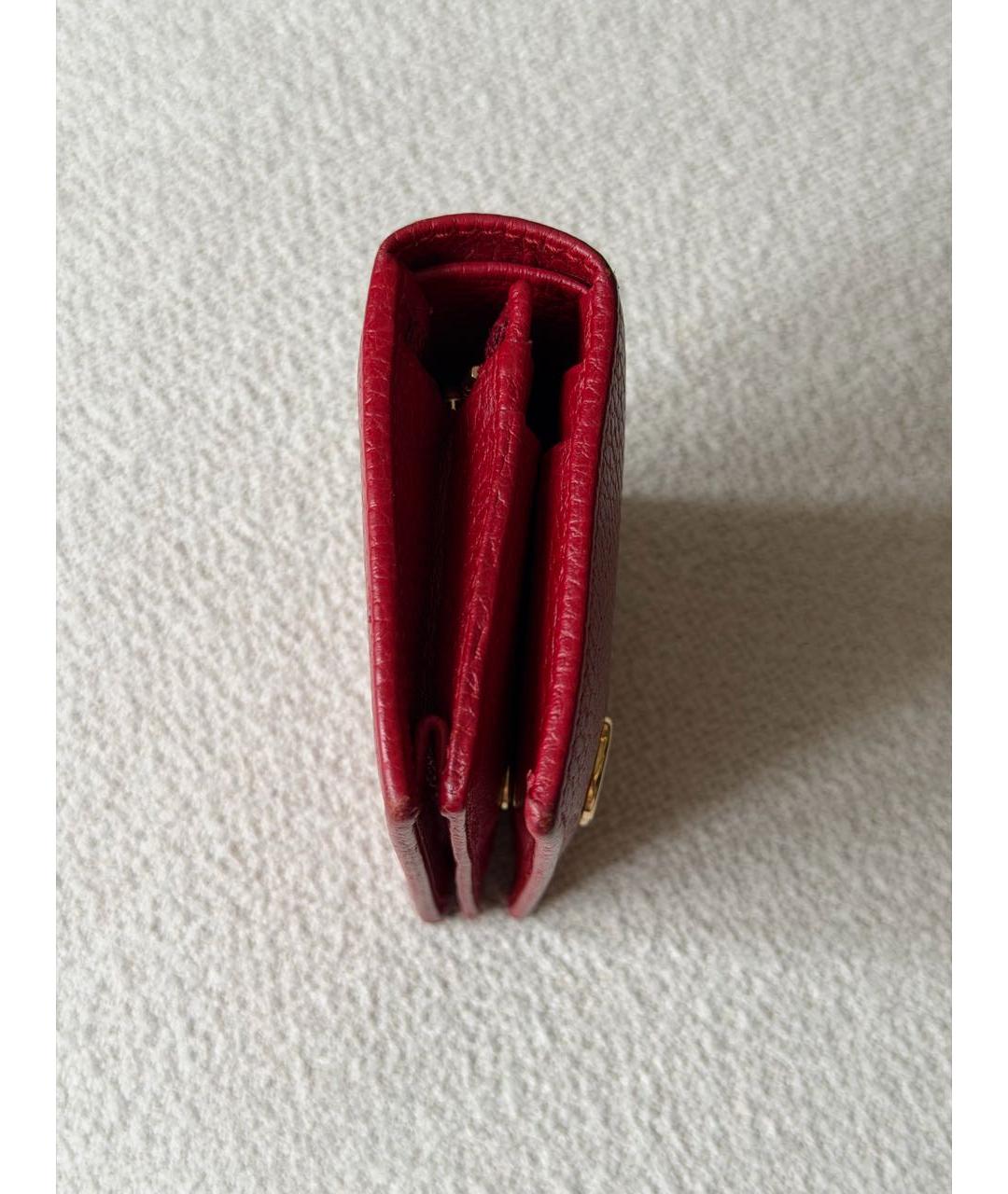 GUCCI Красный кожаный кошелек, фото 2