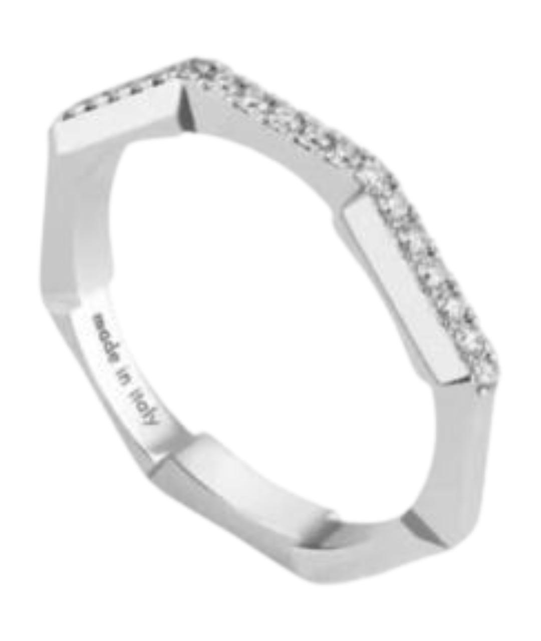 GUCCI Серебряное кольцо из белого золота, фото 1