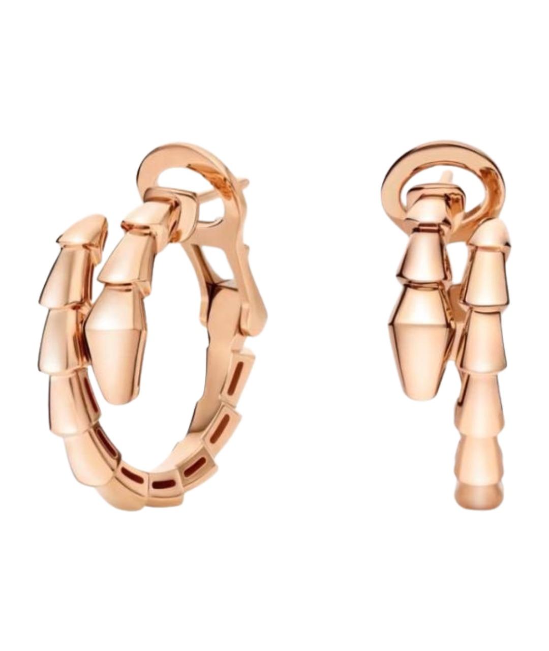 BVLGARI Золотые серьги из розового золота, фото 1