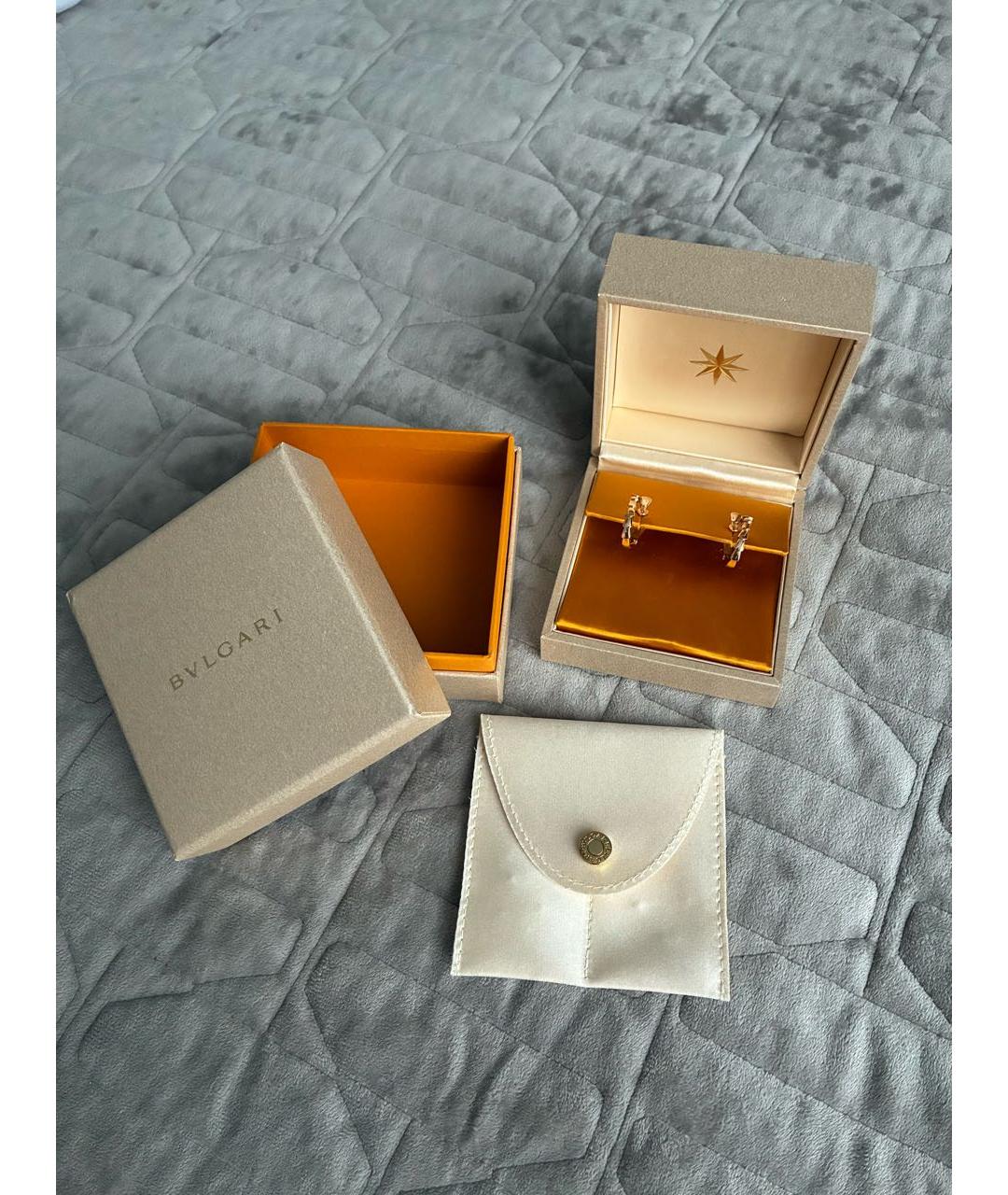 BVLGARI Золотые серьги из розового золота, фото 3