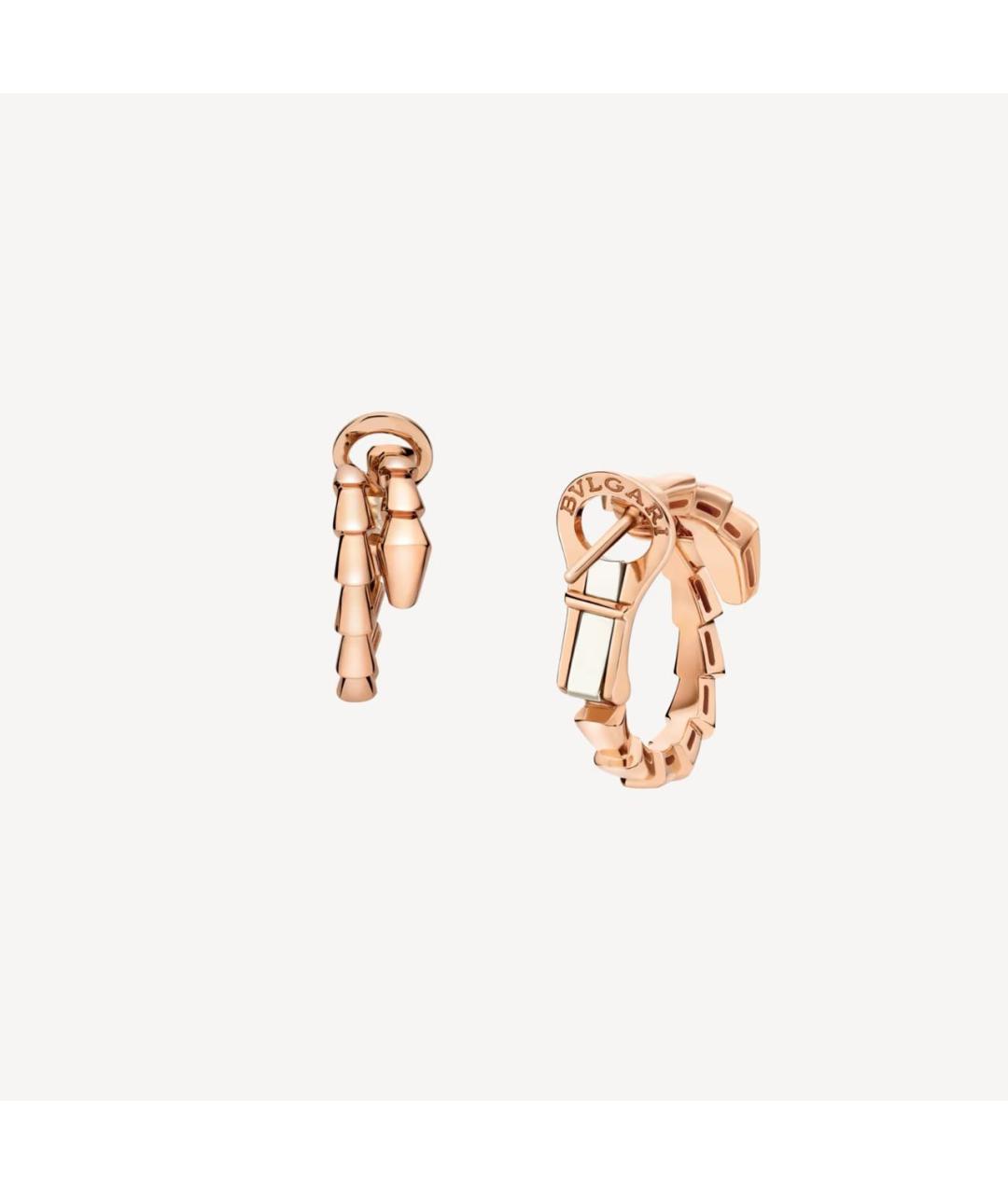 BVLGARI Золотые серьги из розового золота, фото 2