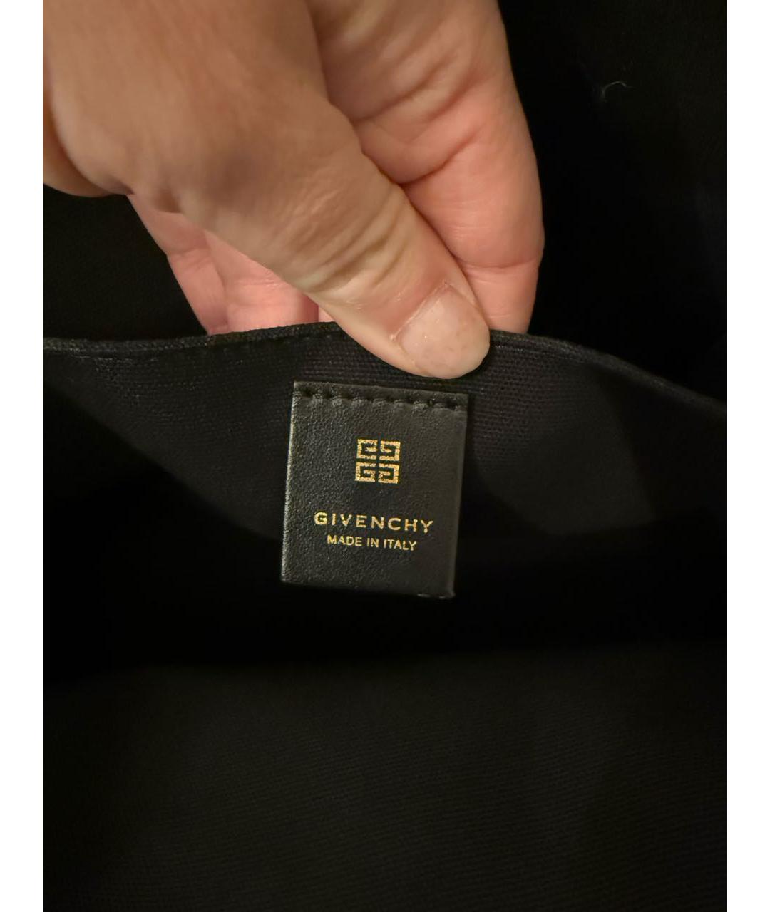 GIVENCHY Черная тканевая сумка тоут, фото 7