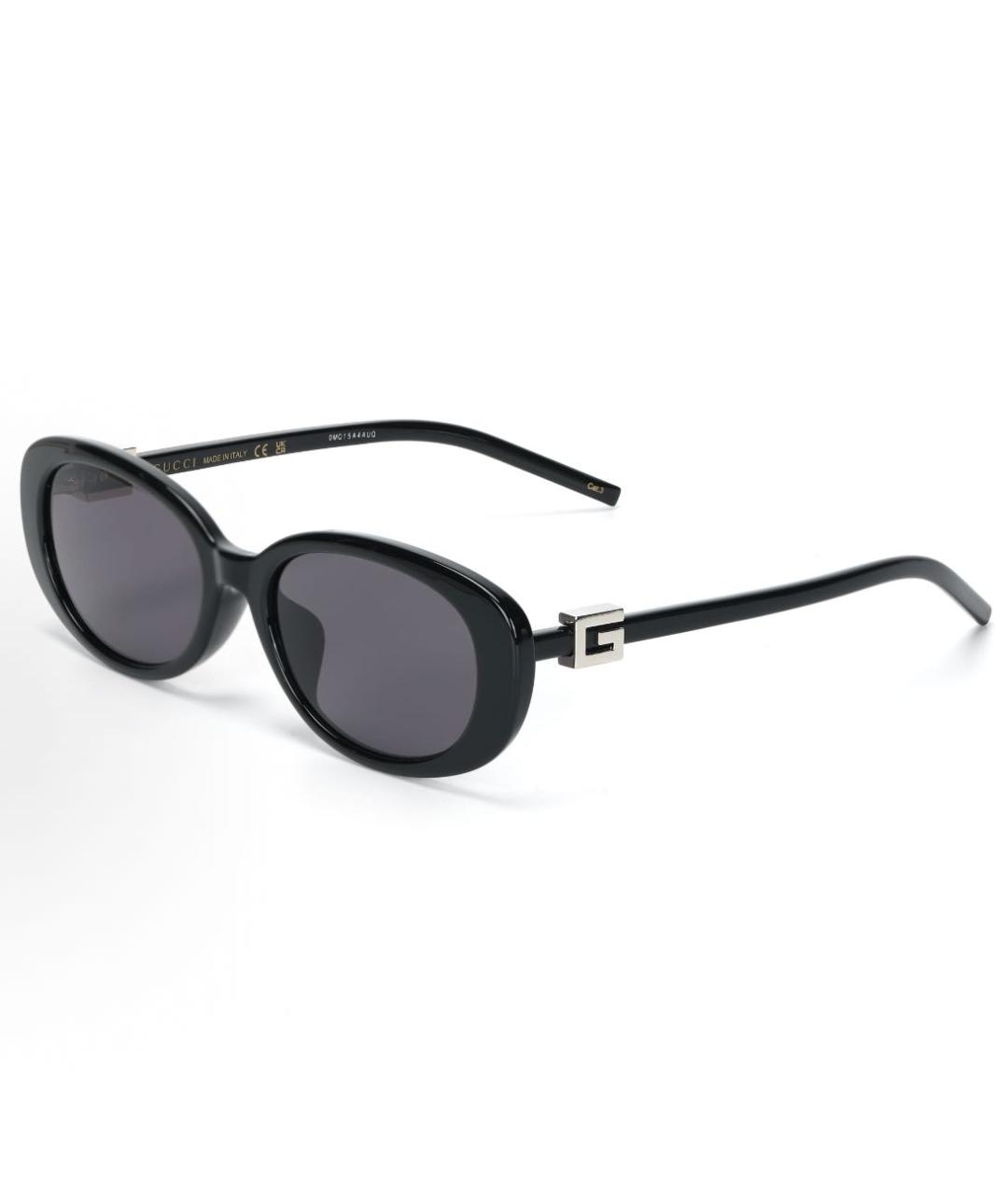 GUCCI Черные пластиковые солнцезащитные очки, фото 2