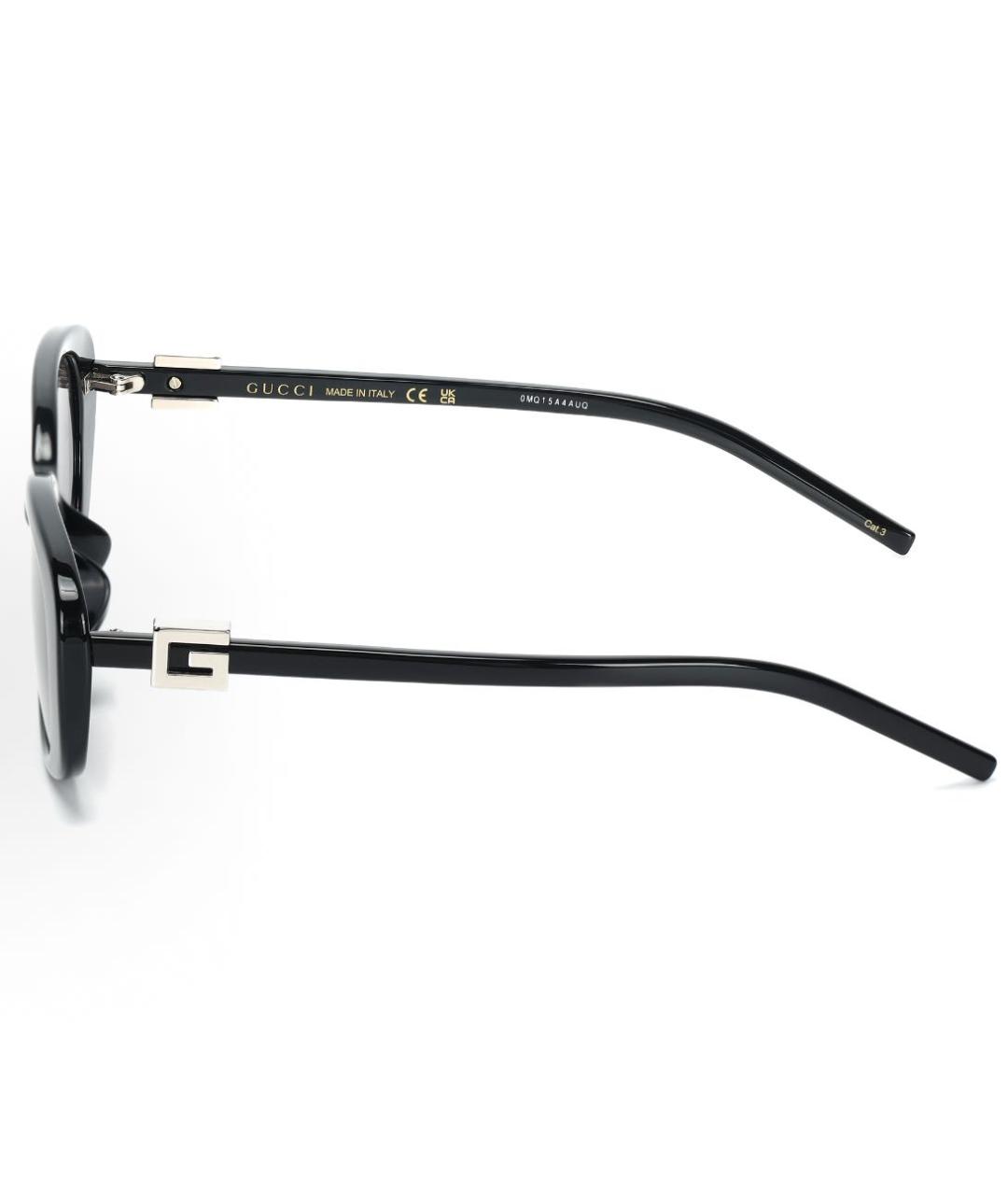 GUCCI Черные пластиковые солнцезащитные очки, фото 3