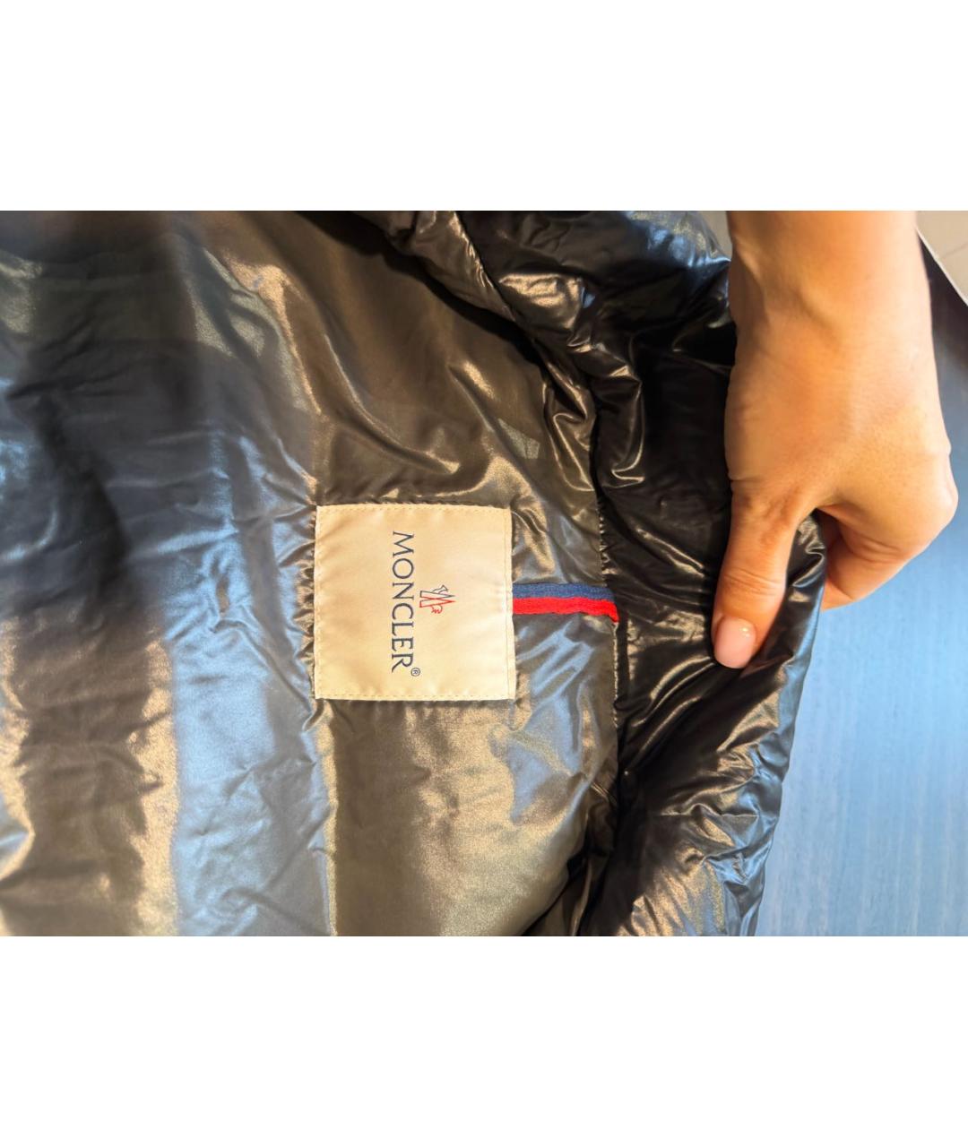 MONCLER Черный жилет, фото 3