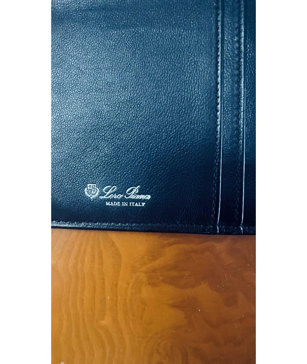 LORO PIANA Коричневый кошелек из экзотической кожи, фото 4