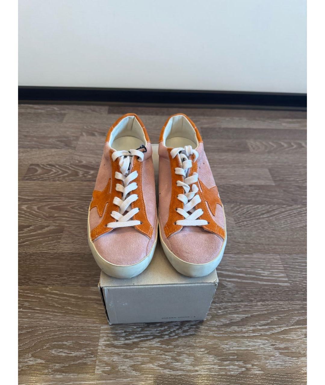 GOLDEN GOOSE DELUXE BRAND Розовые замшевые кеды, фото 3