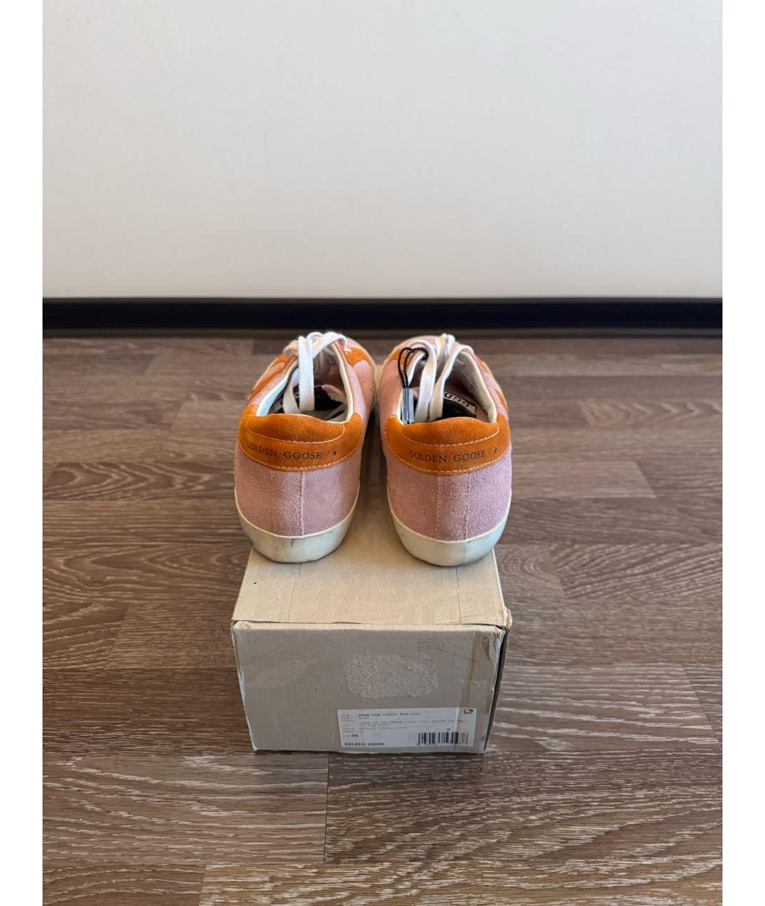 GOLDEN GOOSE DELUXE BRAND Розовые замшевые кеды, фото 5