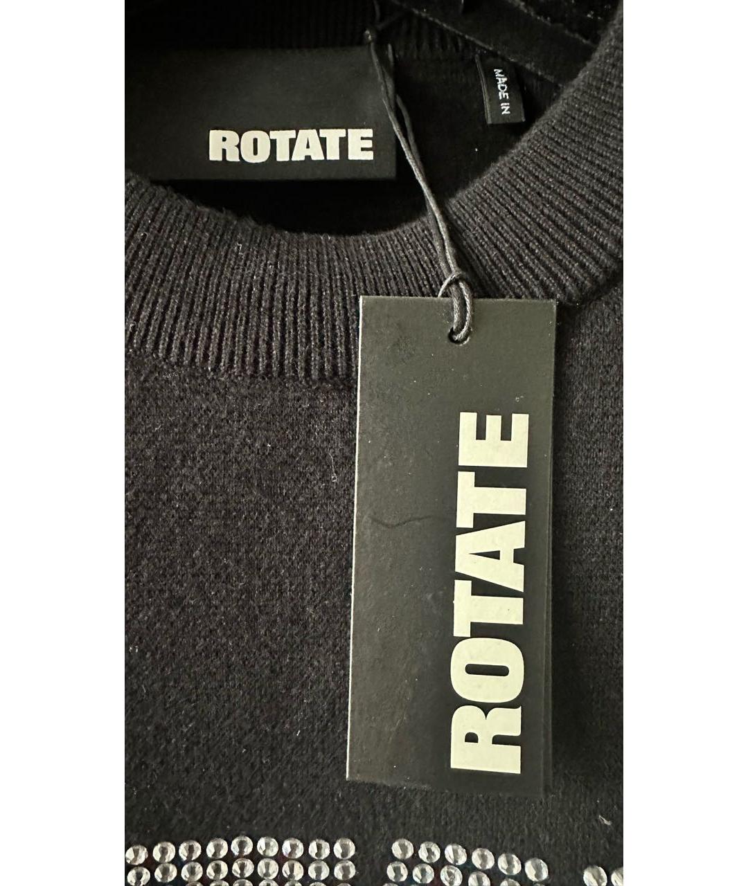 ROTATE Черный хлопковый джемпер / свитер, фото 3
