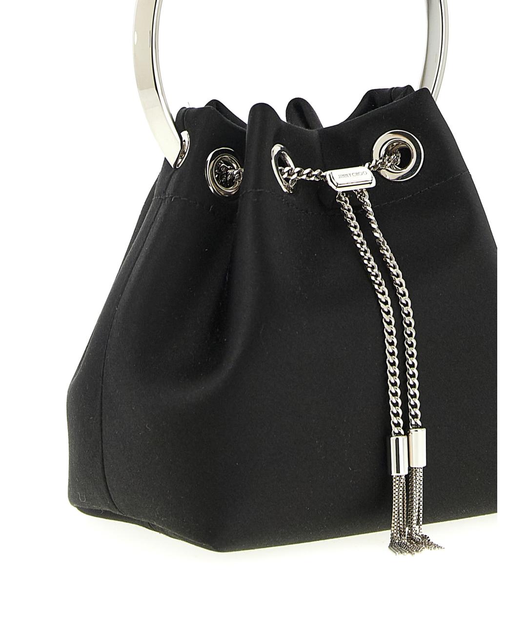 JIMMY CHOO Черная сумка с короткими ручками, фото 3