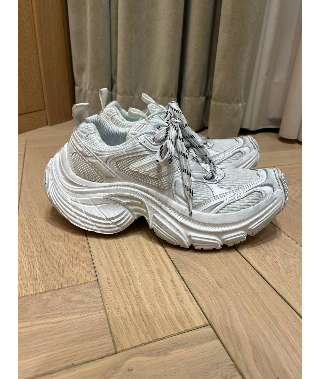 BALENCIAGA Белые низкие кроссовки / кеды, фото 5