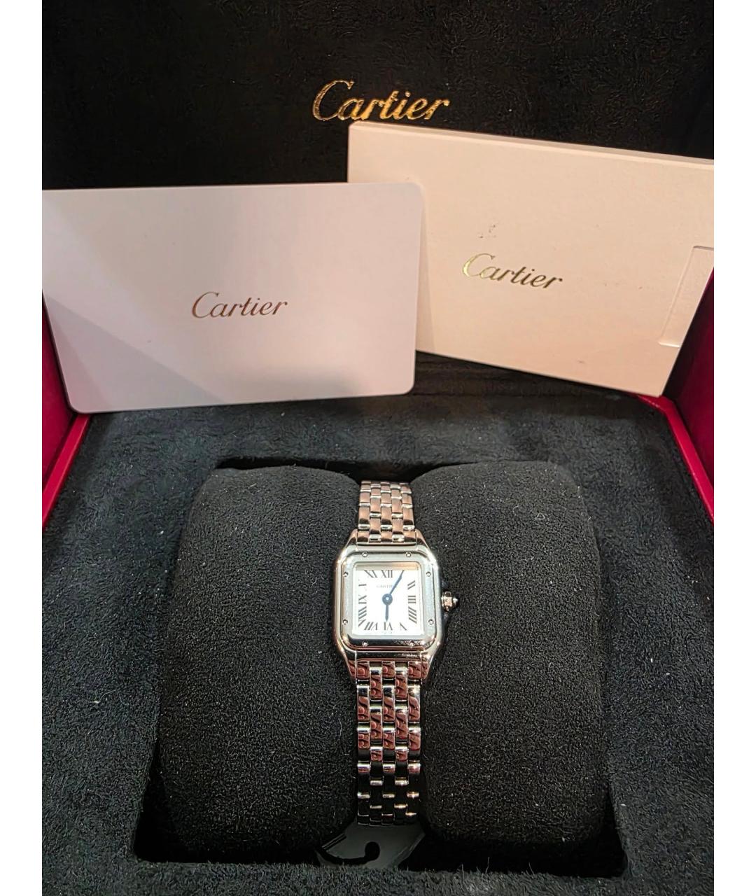 CARTIER Белые часы из белого золота, фото 3