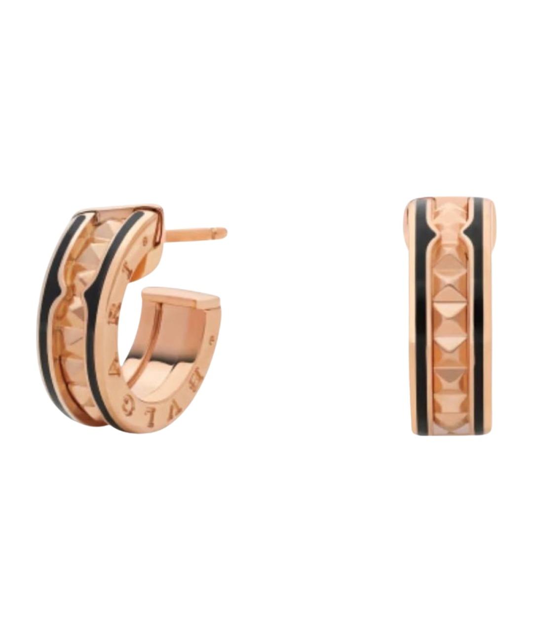 BVLGARI Золотые серьги из розового золота, фото 1