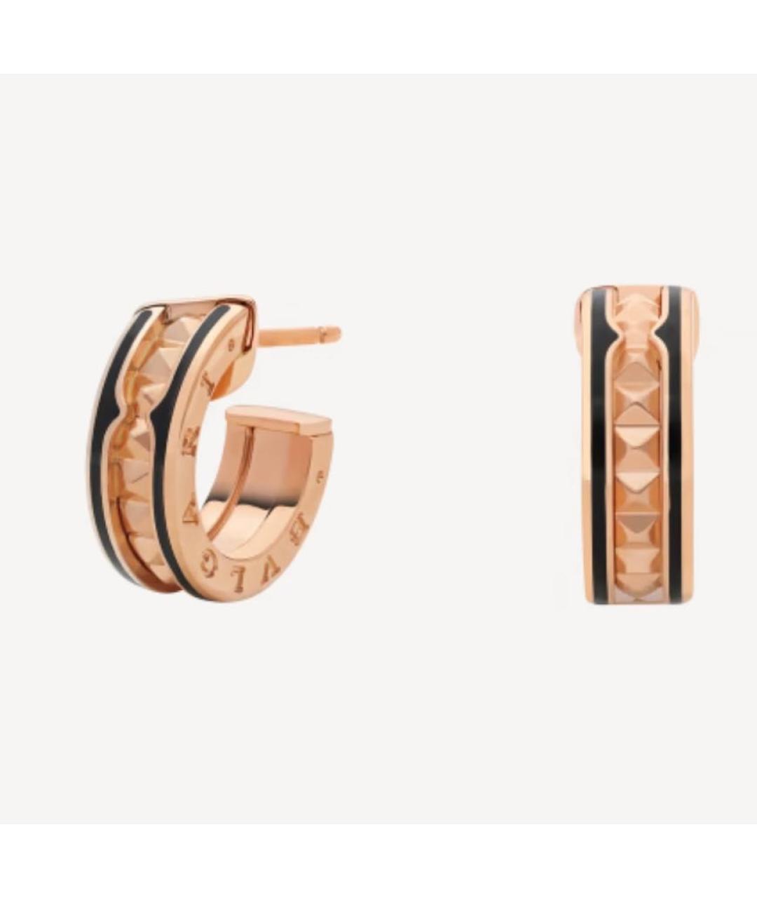 BVLGARI Золотые серьги из розового золота, фото 9