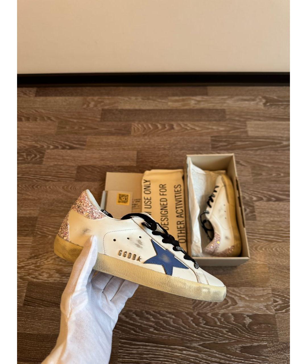 GOLDEN GOOSE DELUXE BRAND Белые кожаные кеды, фото 9