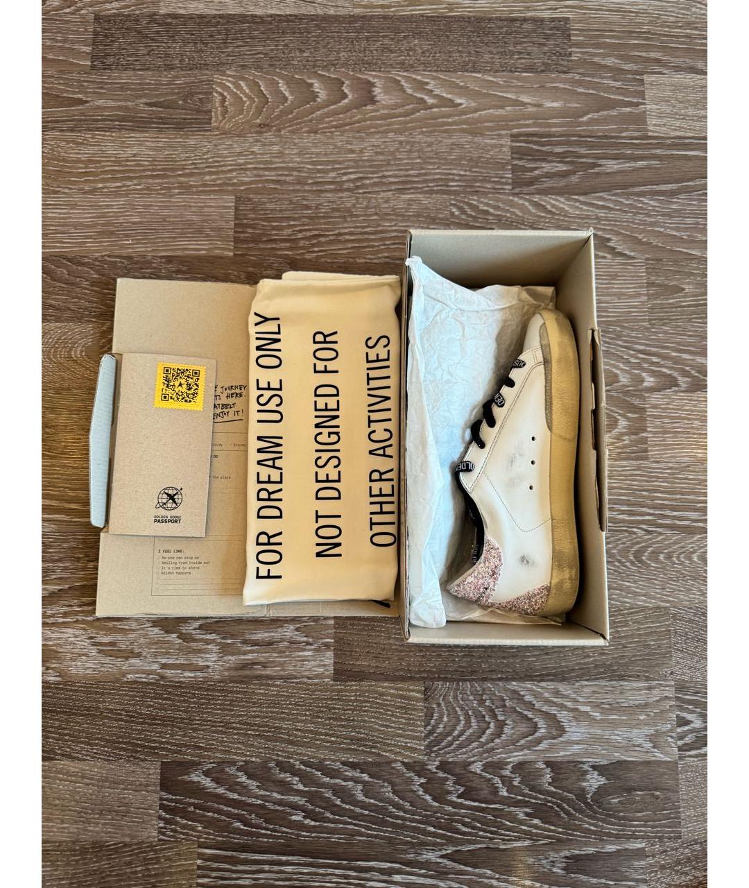 GOLDEN GOOSE DELUXE BRAND Белые кожаные кеды, фото 2