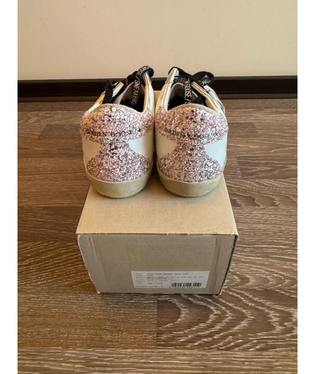 GOLDEN GOOSE DELUXE BRAND Белые кожаные кеды, фото 6